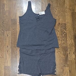 Torrid Charcoal Gray Pajama Set